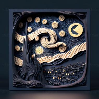 3D model st starry night (STL)